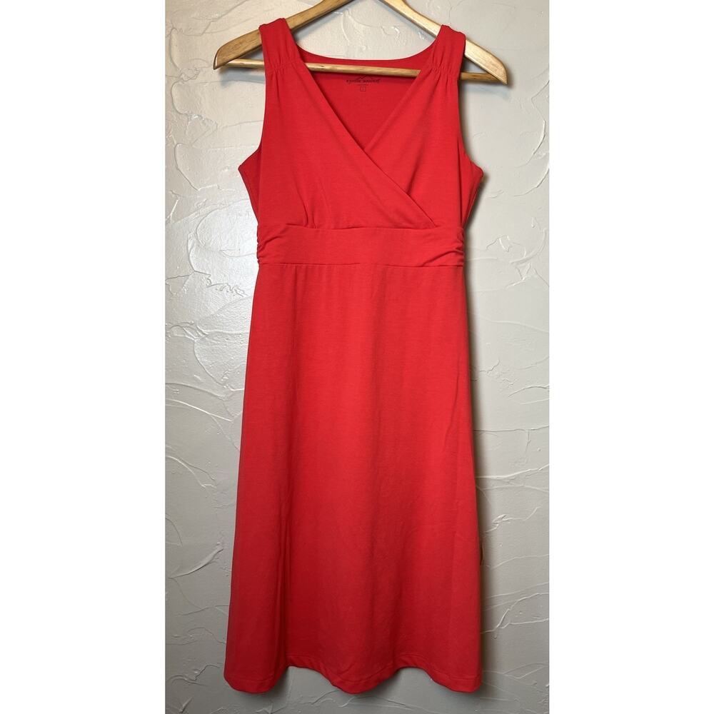 Eddie Bauer Travex Aster Crossover Dress Red Women’s Size Small Travel Granola